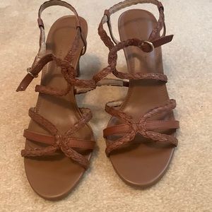 Banana Republic sandals with about 3 1/2 inch heel , size 8 1/2